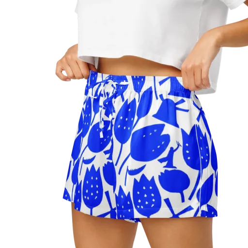 Bluebell Static on a Women's Pajama Shorts