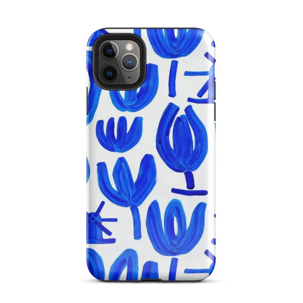 Cobalt Wind Garden on Tough Case for iPhone® — Front