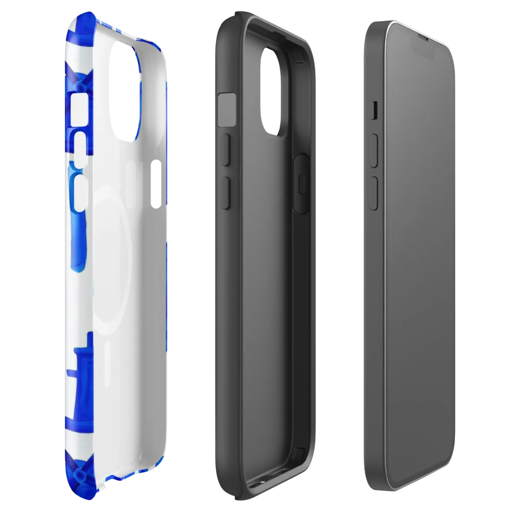 Cobalt Wind Garden on MagSafe Tough Case for iPhone® — Front