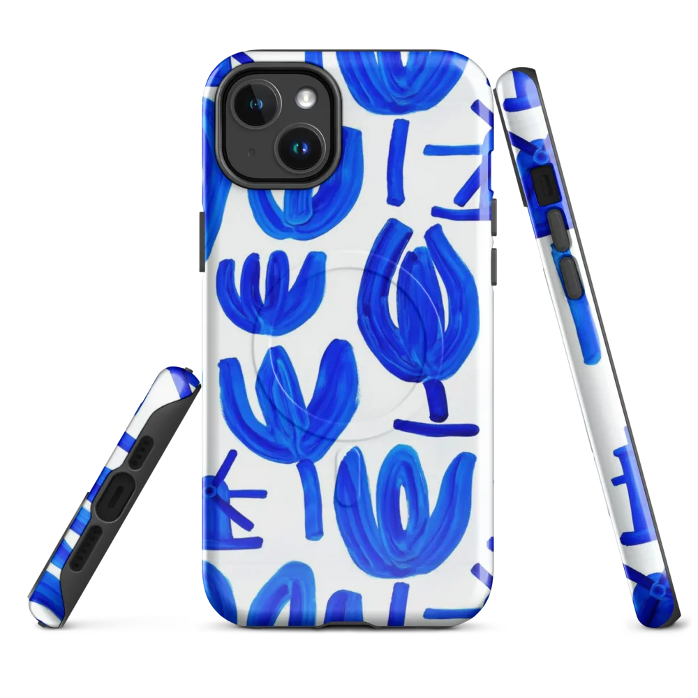 Cobalt Wind Garden on MagSafe Tough Case for iPhone® — Front