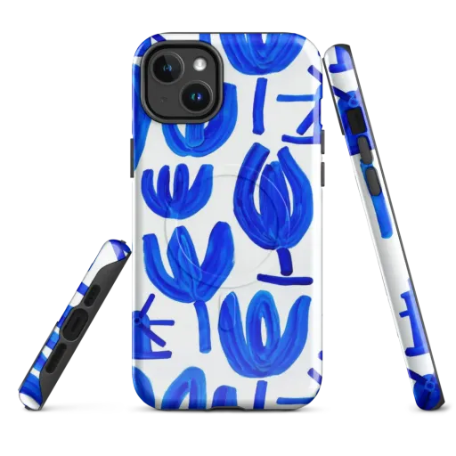 Cobalt Wind Garden on a MagSafe Tough Case for iPhone®