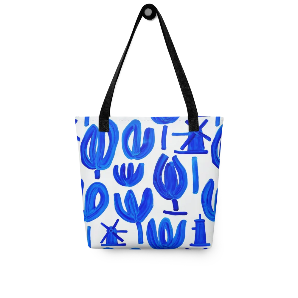 Cobalt Wind Garden on Tote Bag — Front