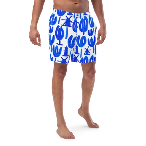 Cobalt Wind Garden on a Swim Trunks