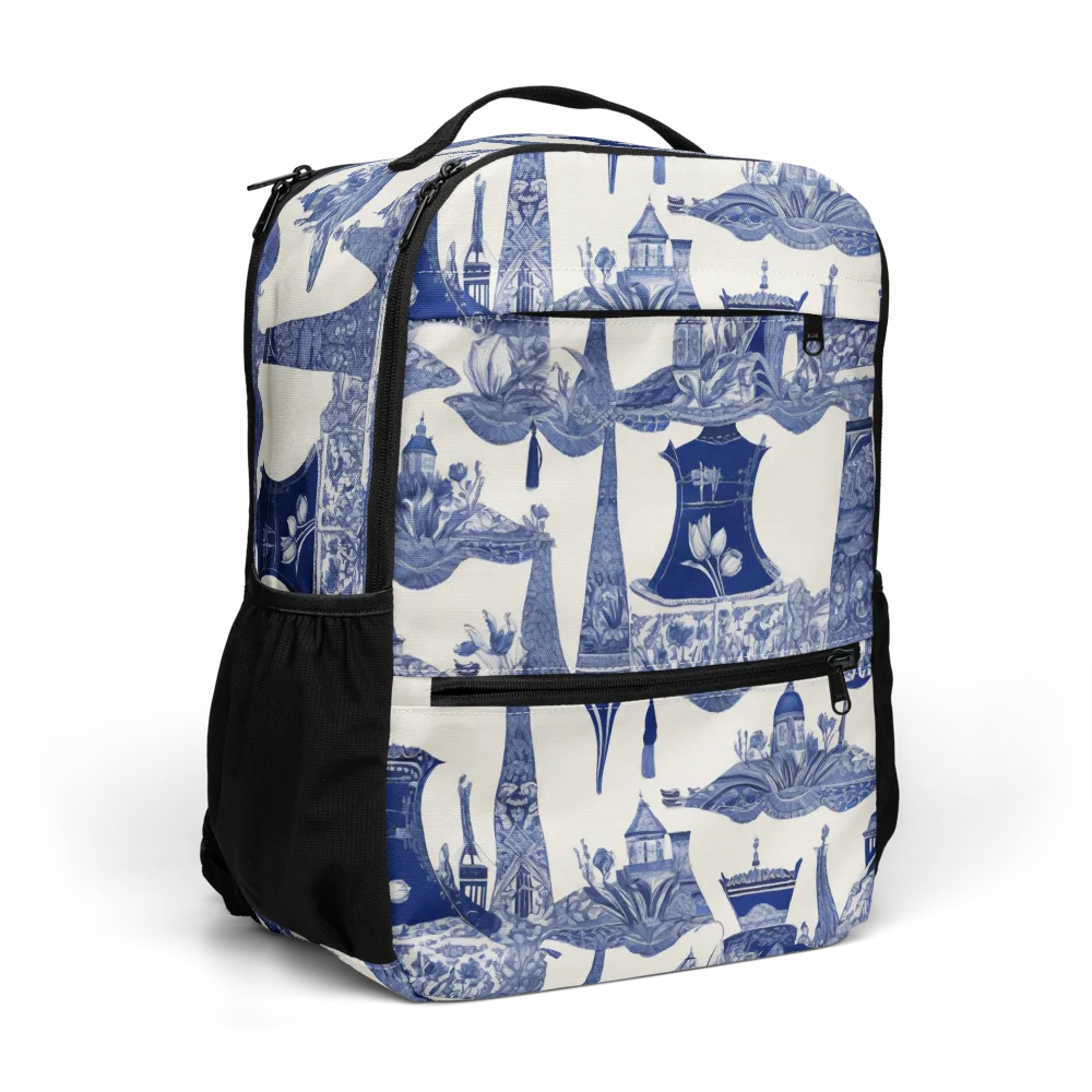 Cobalt Cabinet Garden on Utility Backpack — Right Front