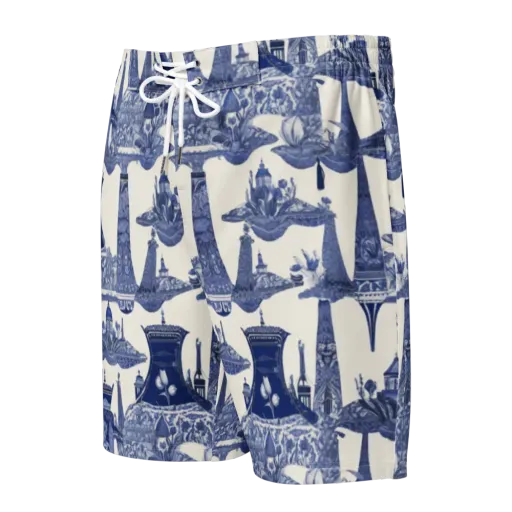 Cobalt Cabinet Garden on a Men's Board Shorts