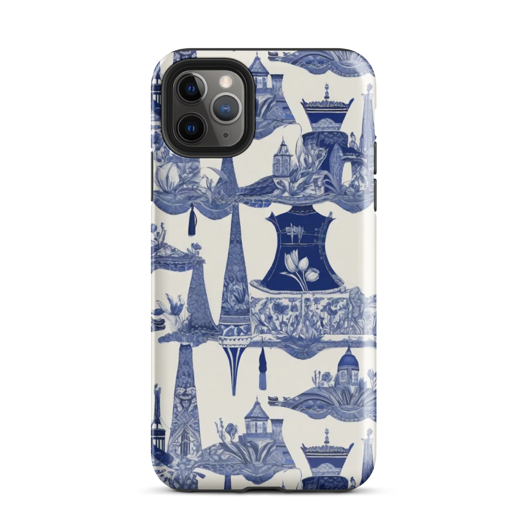 Cobalt Cabinet Garden on Tough Case for iPhone® — Front