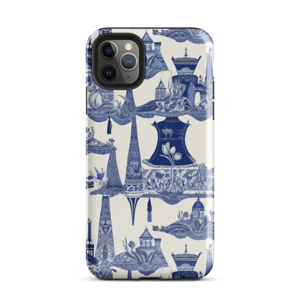 Cobalt Cabinet Garden on Tough Case for iPhone® — Front