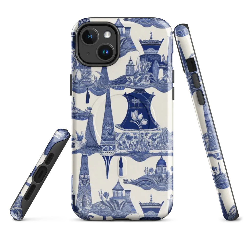 Cobalt Cabinet Garden on MagSafe Tough Case for iPhone® — Front