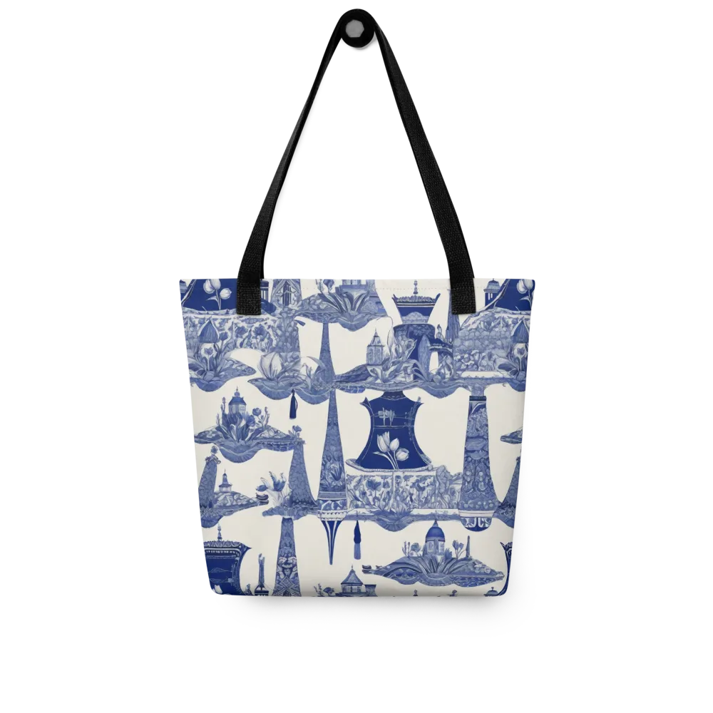 Cobalt Cabinet Garden on Tote Bag — Front