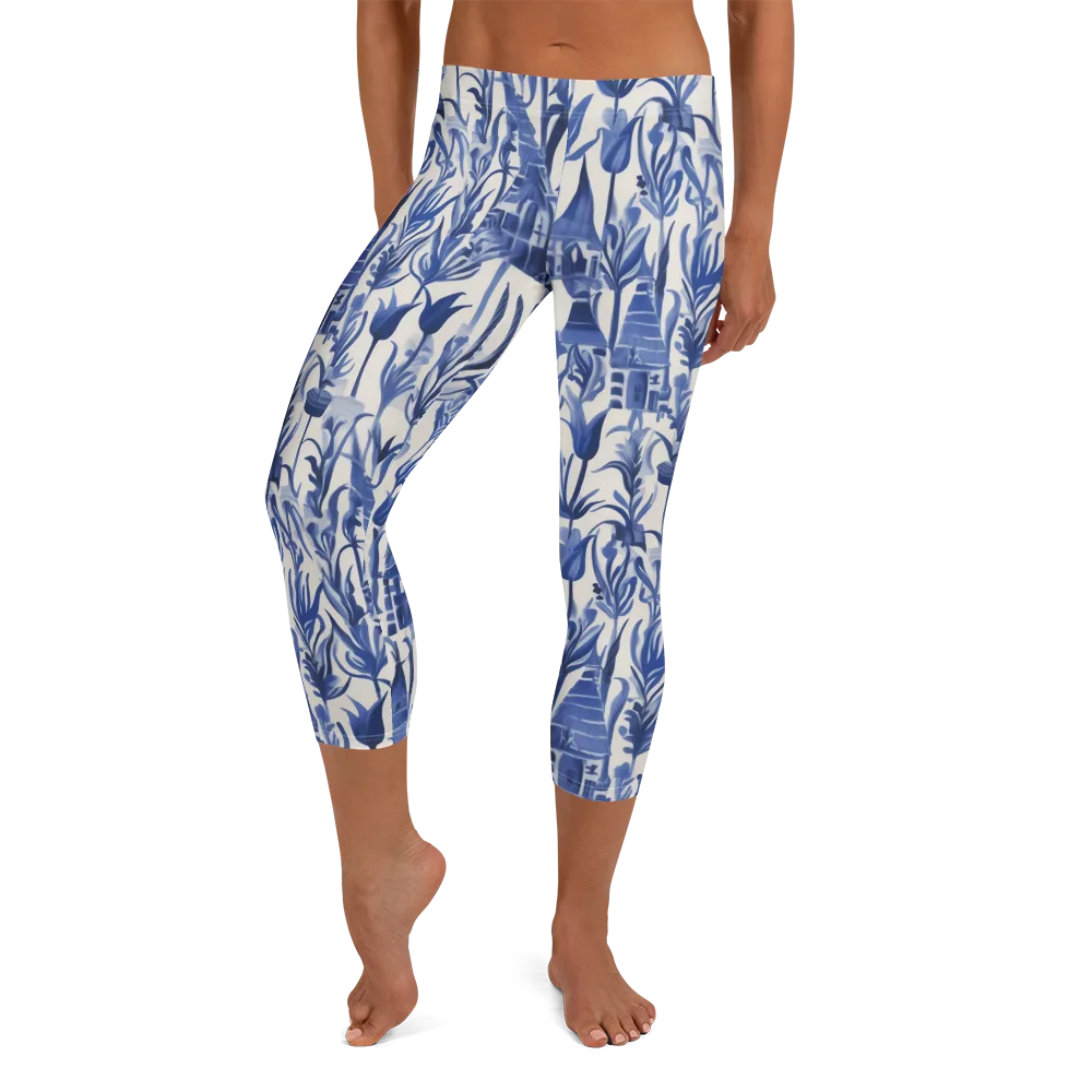 Bluebell Borough on Capri Leggings — Front