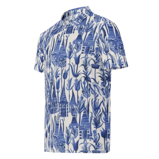 Bluebell Borough on a Men's Slim Fit Polo Shirt