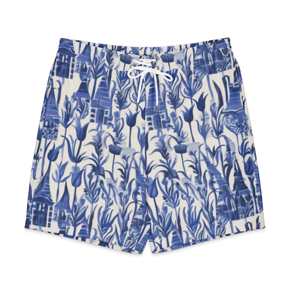 Bluebell Borough on Men's Board Shorts — Front