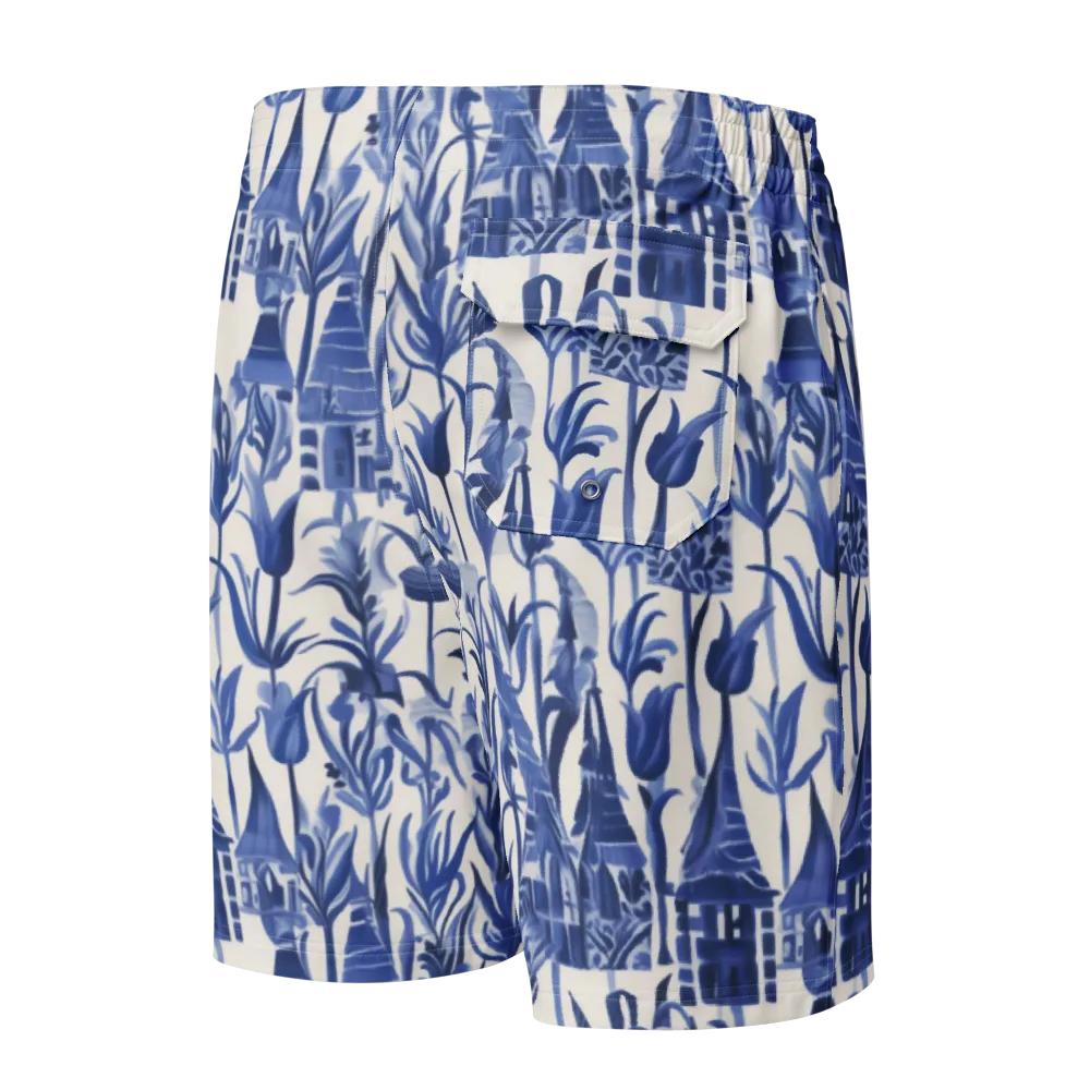 Bluebell Borough on Men's Board Shorts — Back