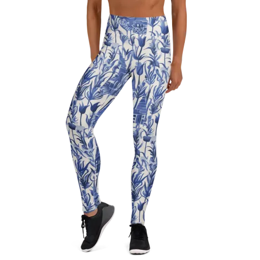 Bluebell Borough on a Yoga Leggings