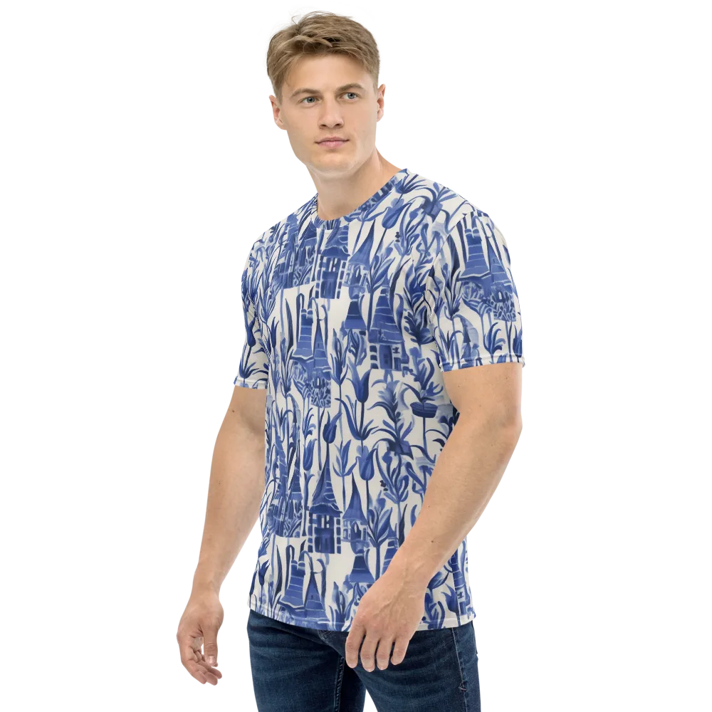 Bluebell Borough on Men's Crew Neck T-Shirt — Left