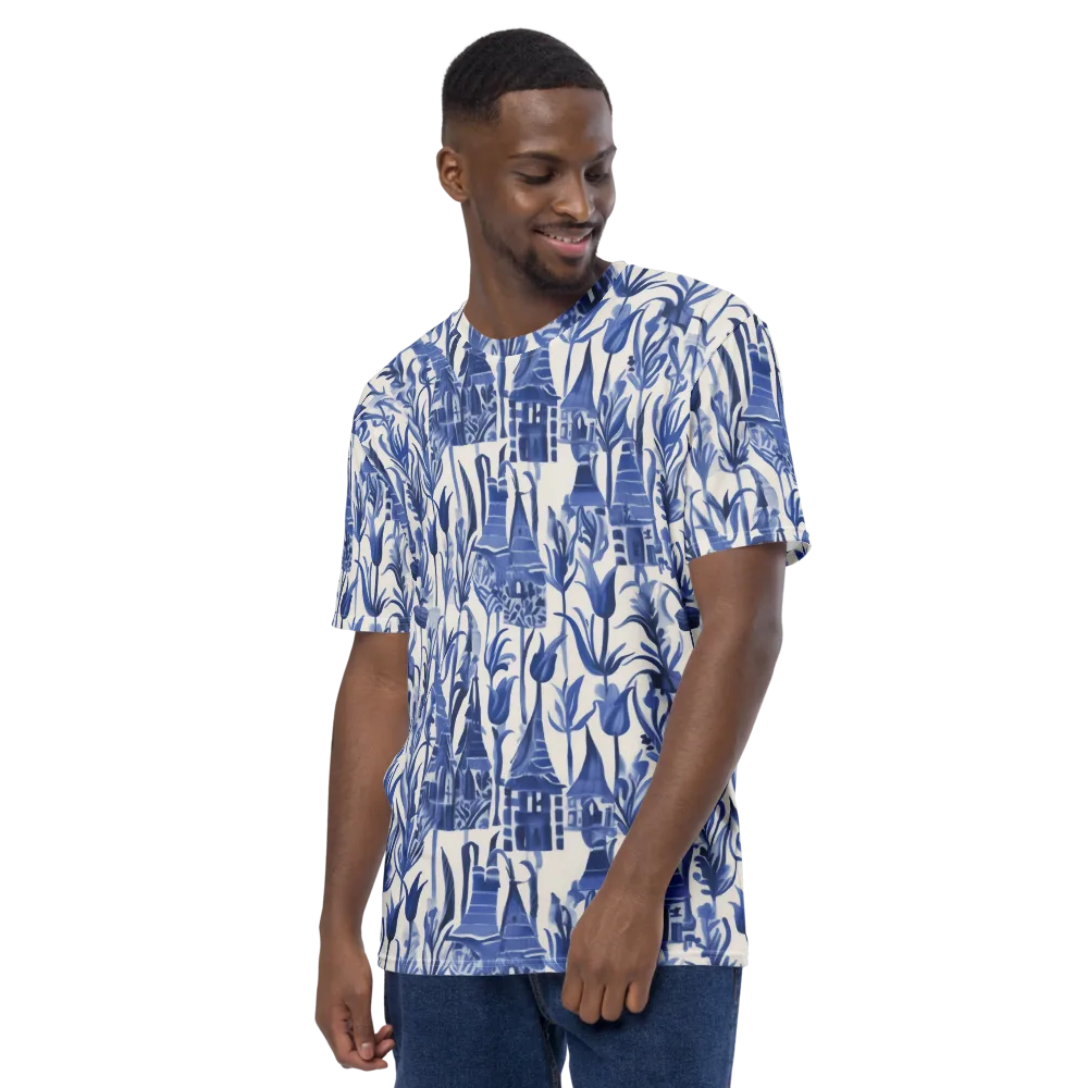 Bluebell Borough on Men's Crew Neck T-Shirt — Left