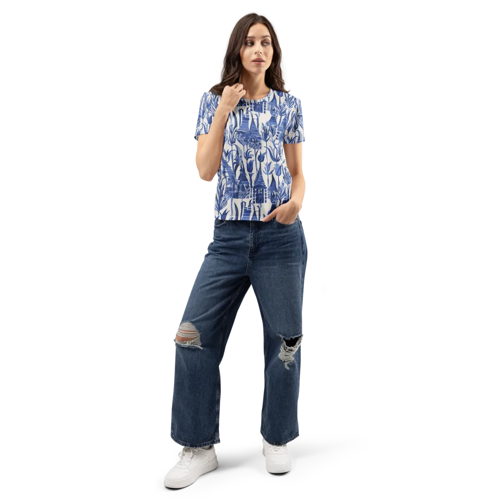 Bluebell Borough on Women's Crew Neck T-Shirt — Front