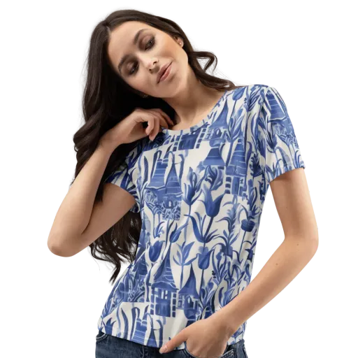 Bluebell Borough on a Women's Crew Neck T-Shirt