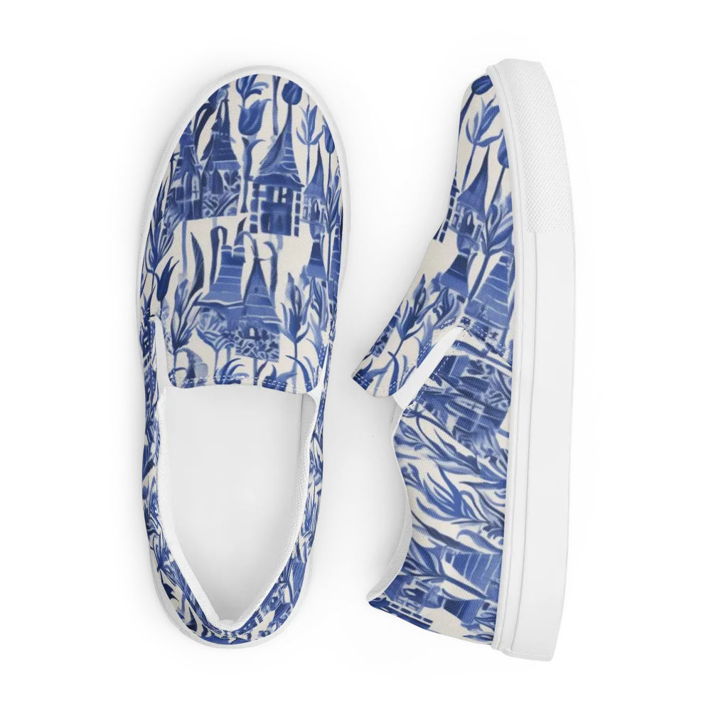 Bluebell Borough on Men's Slip-On Canvas Shoes — Front