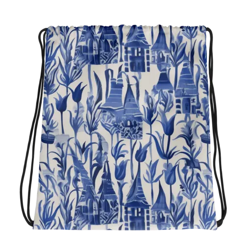 Bluebell Borough on a Drawstring Bag