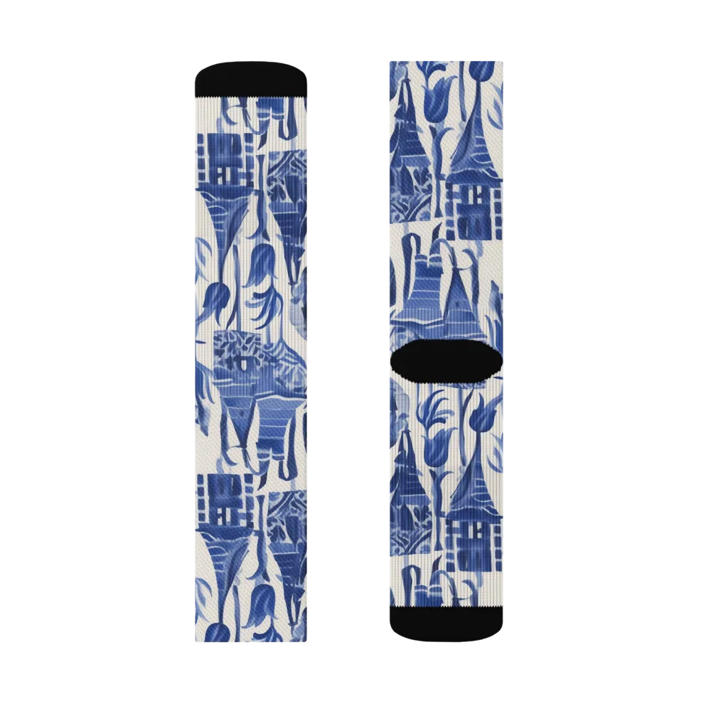 Bluebell Borough on Socks — Right Sock