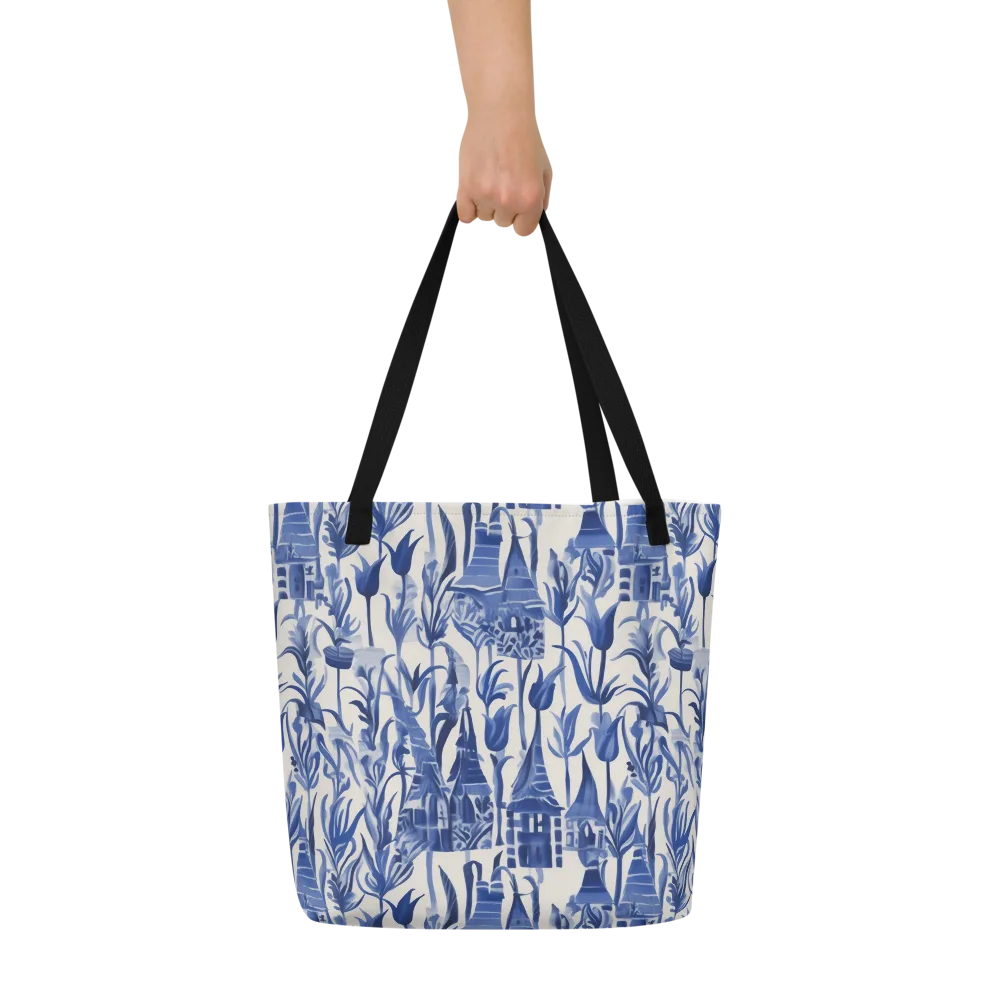 Bluebell Borough on Large Tote Bag W/ Pocket — Front