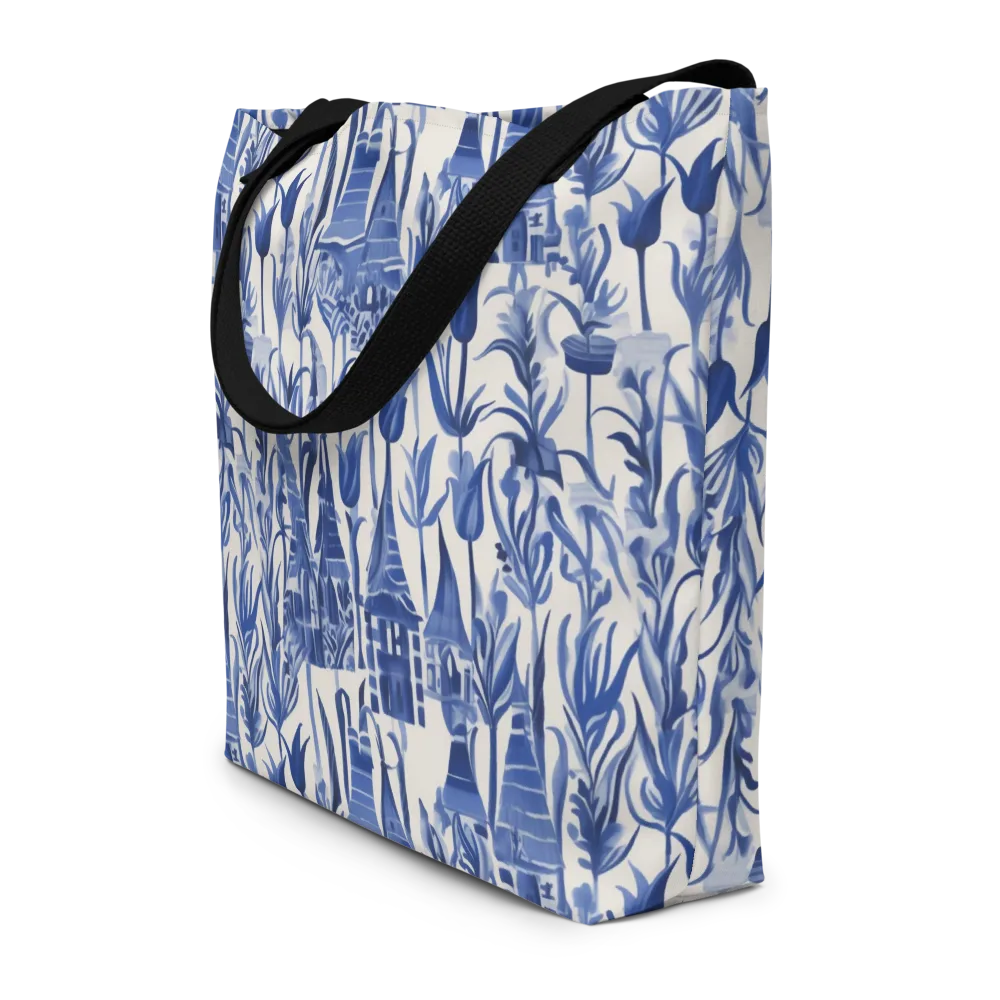 Bluebell Borough on Large Tote Bag W/ Pocket — Front