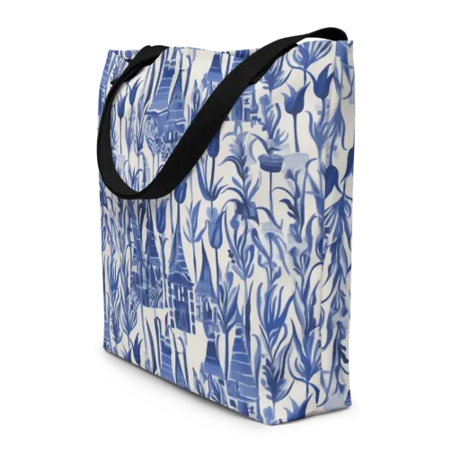 Bluebell Borough on a Large Tote Bag W/ Pocket