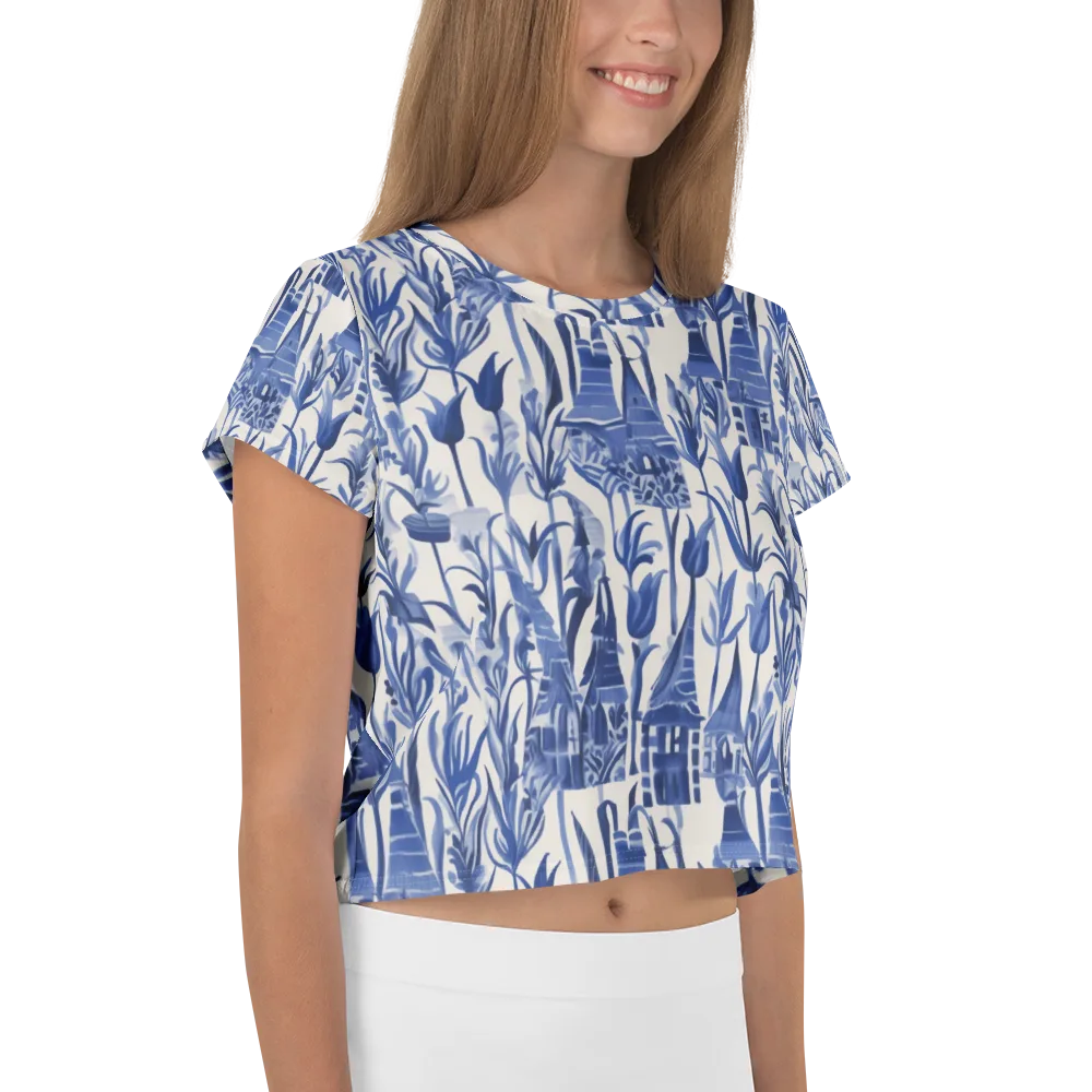 Bluebell Borough on Crop Tee — Right