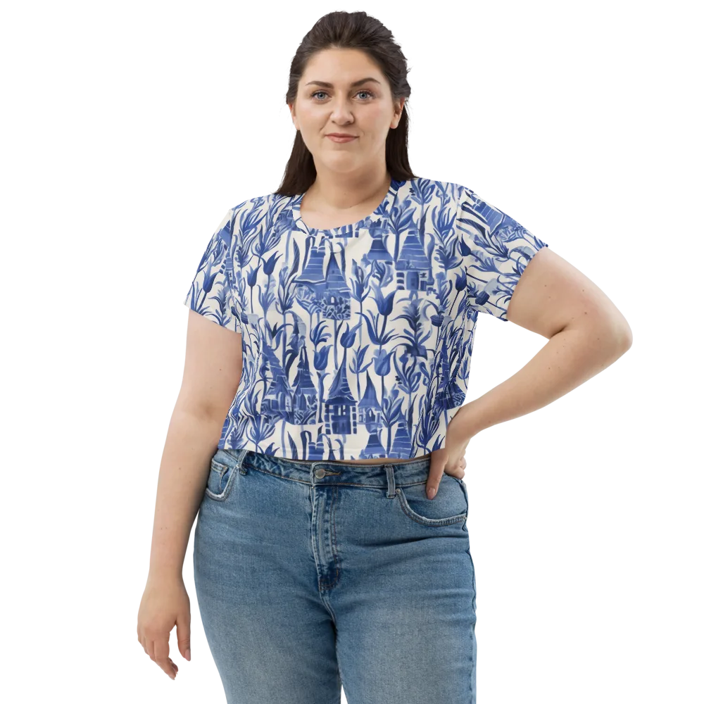 Bluebell Borough on Crop Tee — Front