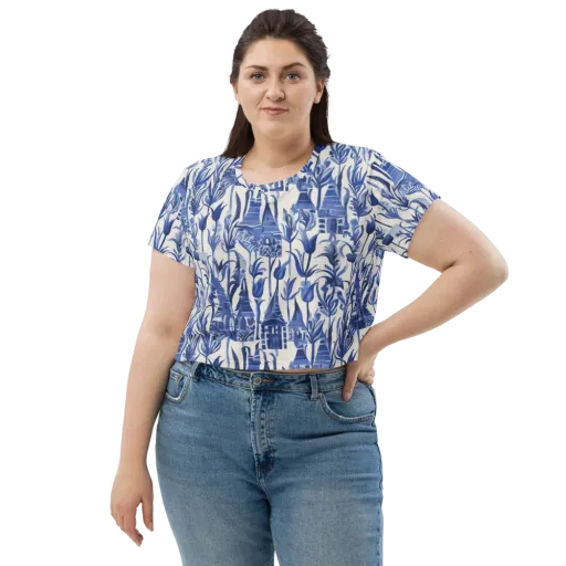 Bluebell Borough on a Crop Tee