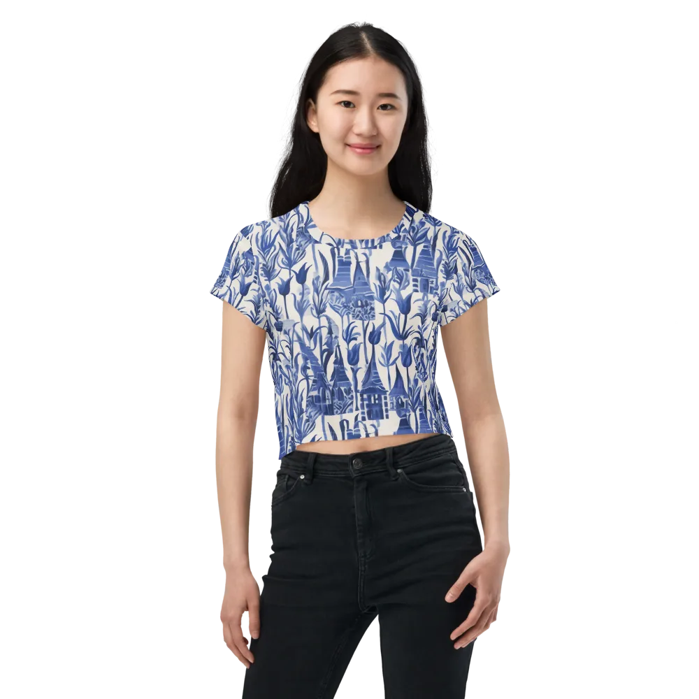 Bluebell Borough on Crop Tee — Front