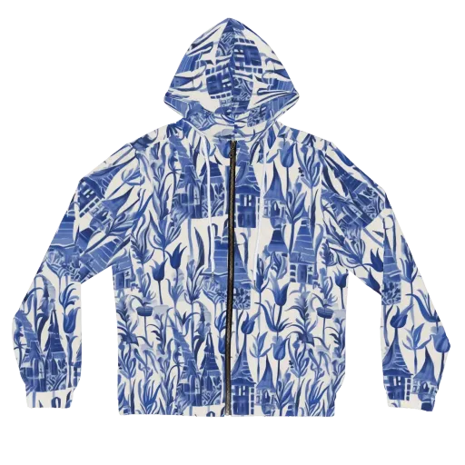Bluebell Borough on a Women's Full-Zip Hoodie