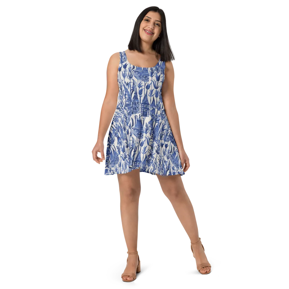 Bluebell Borough on Skater Dress — Front