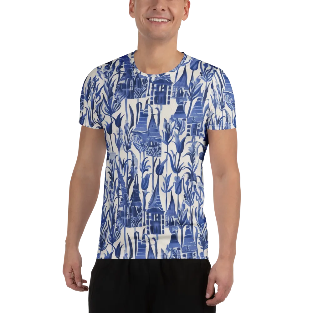 Bluebell Borough on Men's Athletic T-Shirt — Front