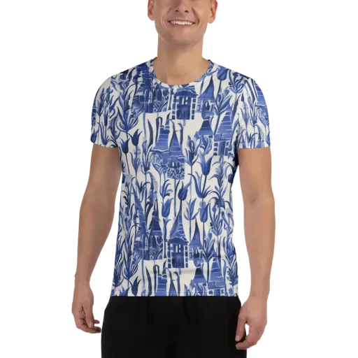Bluebell Borough on a Men's Athletic T-Shirt