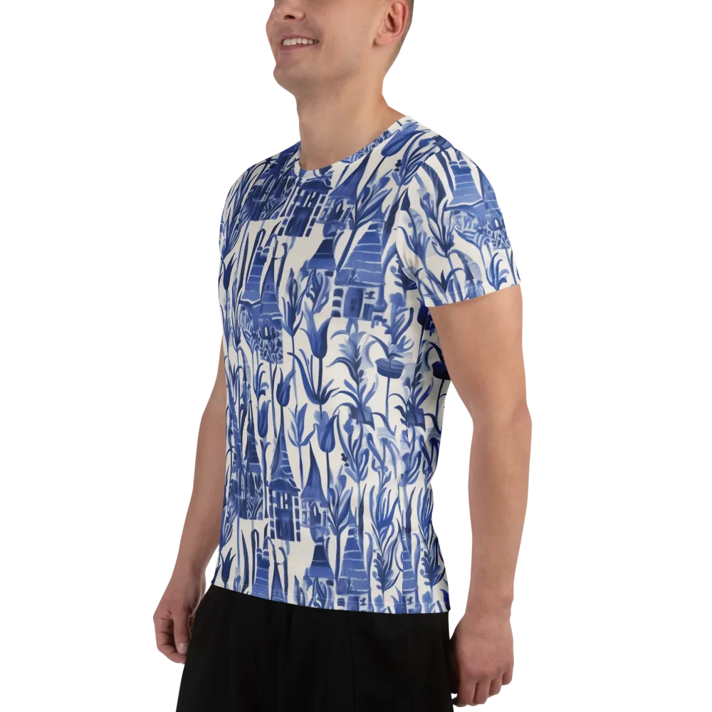 Bluebell Borough on Men's Athletic T-Shirt — Left