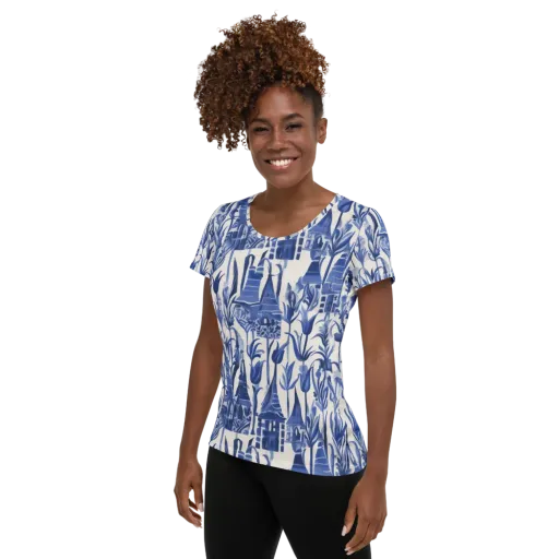 Bluebell Borough on a Women's Athletic T-Shirt