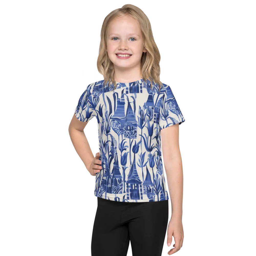 Bluebell Borough on Kids Crew Neck T-Shirt — Front