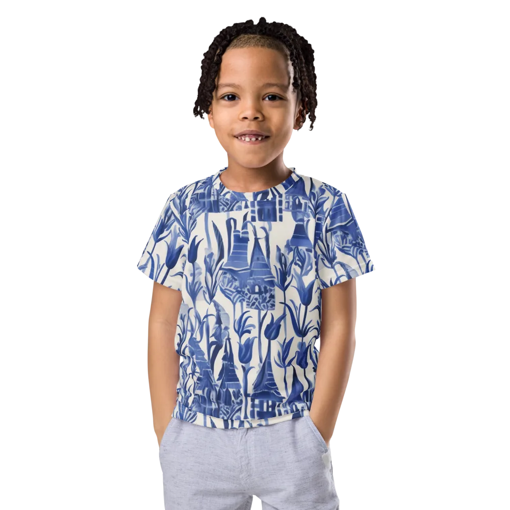 Bluebell Borough on Kids Crew Neck T-Shirt — Front