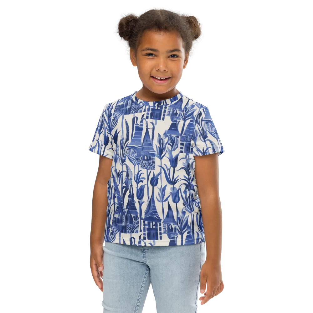 Bluebell Borough on Kids Crew Neck T-Shirt — Front