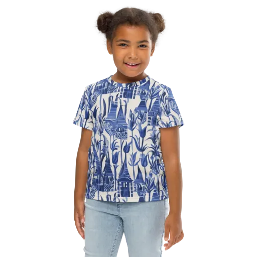 Bluebell Borough on a Kids Crew Neck T-Shirt