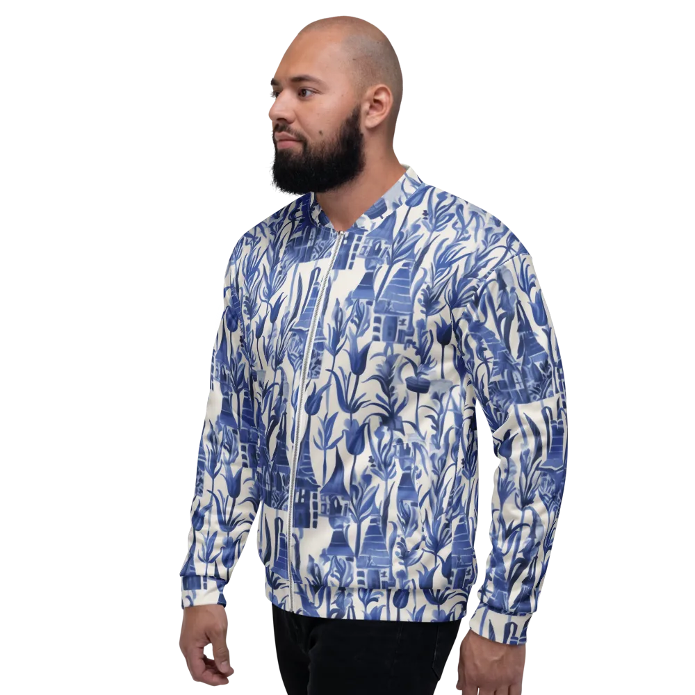 Bluebell Borough on Bomber Jacket — Left
