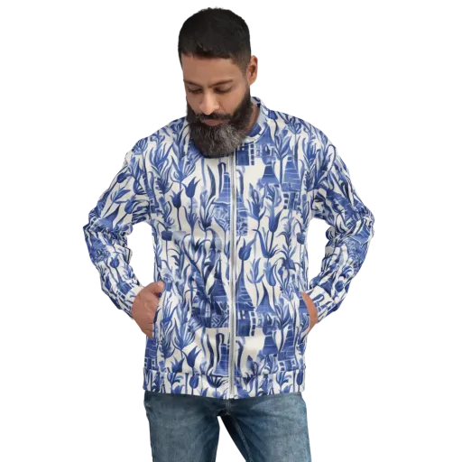 Bluebell Borough on a Bomber Jacket