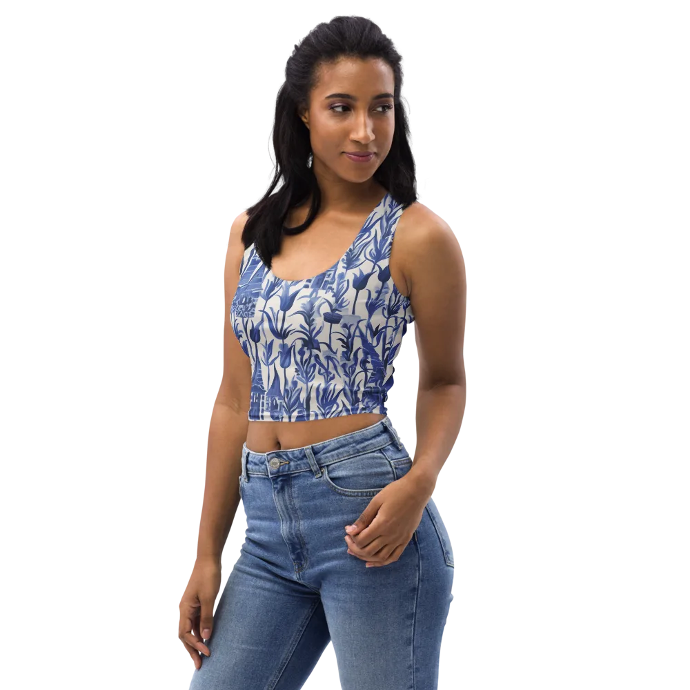 Bluebell Borough on Crop Top — Left Front
