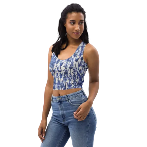 Bluebell Borough on a Crop Top