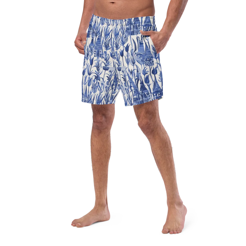 Bluebell Borough on Swim Trunks — Left Front