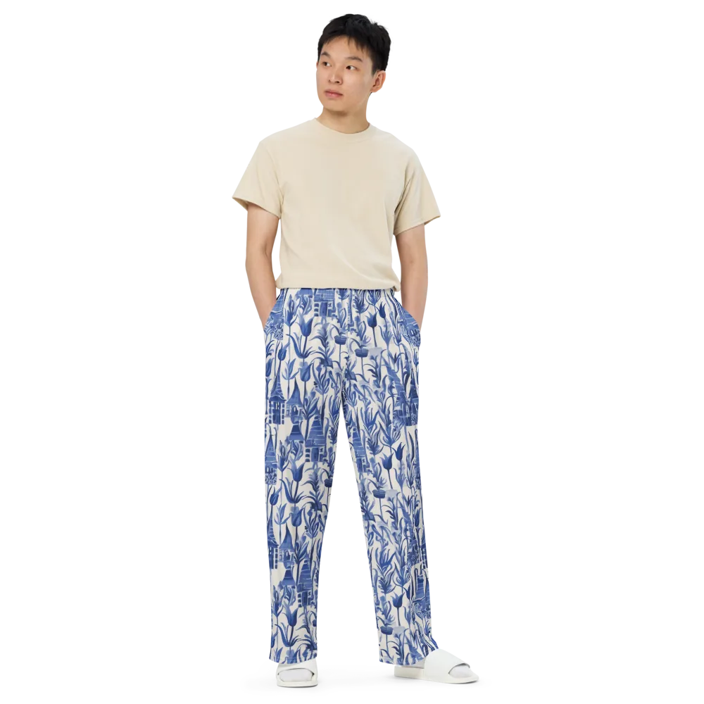 Bluebell Borough on Wide-Leg Pants — Front