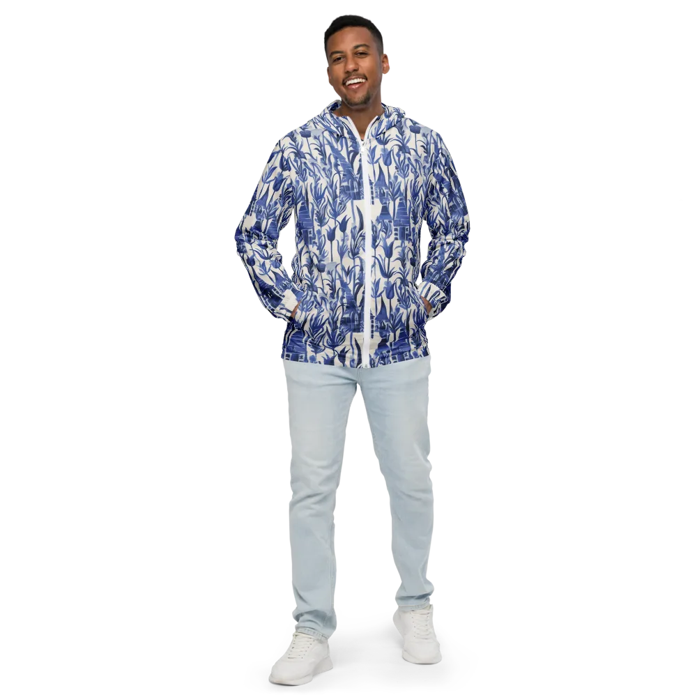 Bluebell Borough on Men's Windbreaker — Front