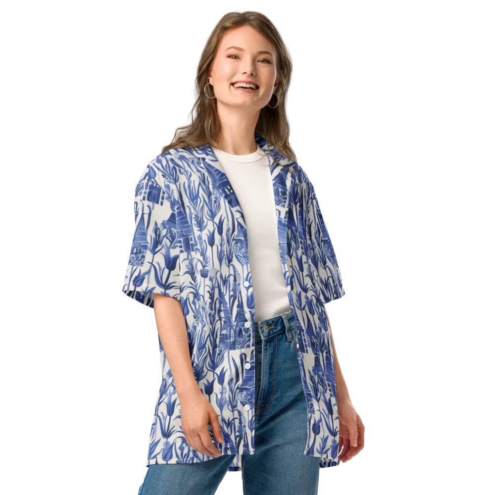 Bluebell Borough on Button Shirt — Front
